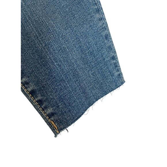 KUT from the Kloth Donna High-Rise Ankle Skinny Raw Hem Size 2 Blue Whiskers NWT - Picture 4 of 7